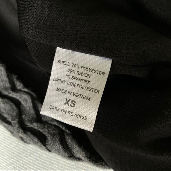 NY & Co. Grey & Black Textured Dress With Belt, XS - Picture 5 of 6